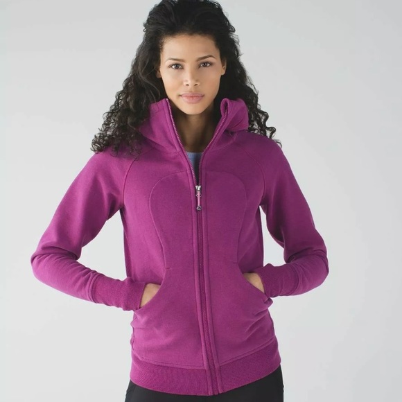 EUC Lululemon Scuba Hoodie Heather Grape SZ 6 - Picture 7 of 8